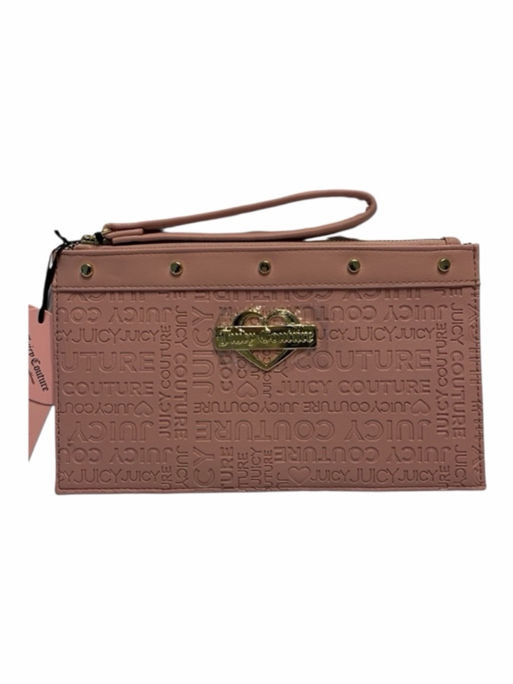 Juicy Couture Blush Embossed Glam Wristlet